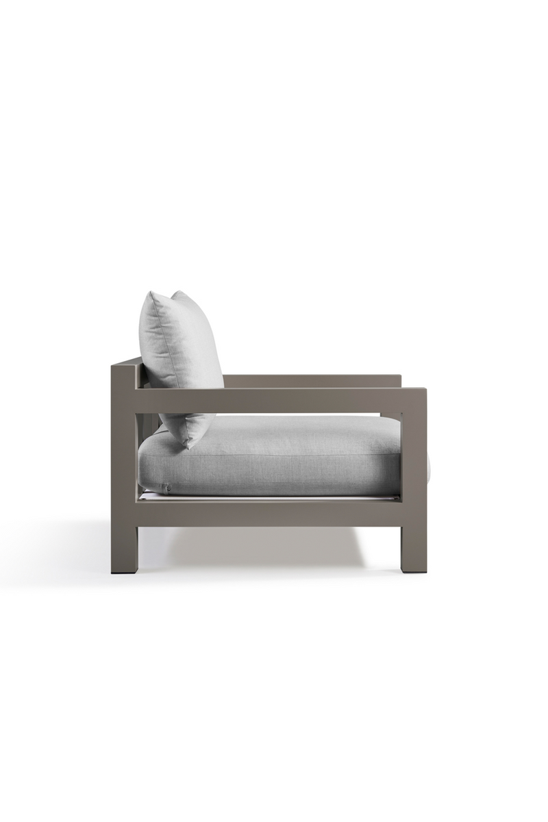 Gray Aluminum Outdoor Armchair | Andrew Martin Harlyn | OROATRADE