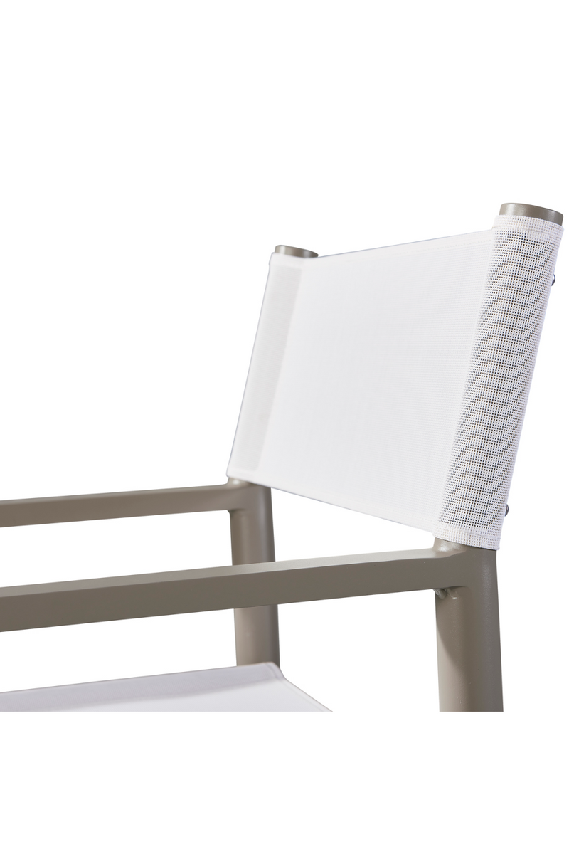 Taupe and White Outdoor Dining Chair | Andrew Martin Harlyn | OROATRADEaTaupe and White Outdoor Dining Chair | Andrew Martin Harlyn | OROATRADETRADE.com