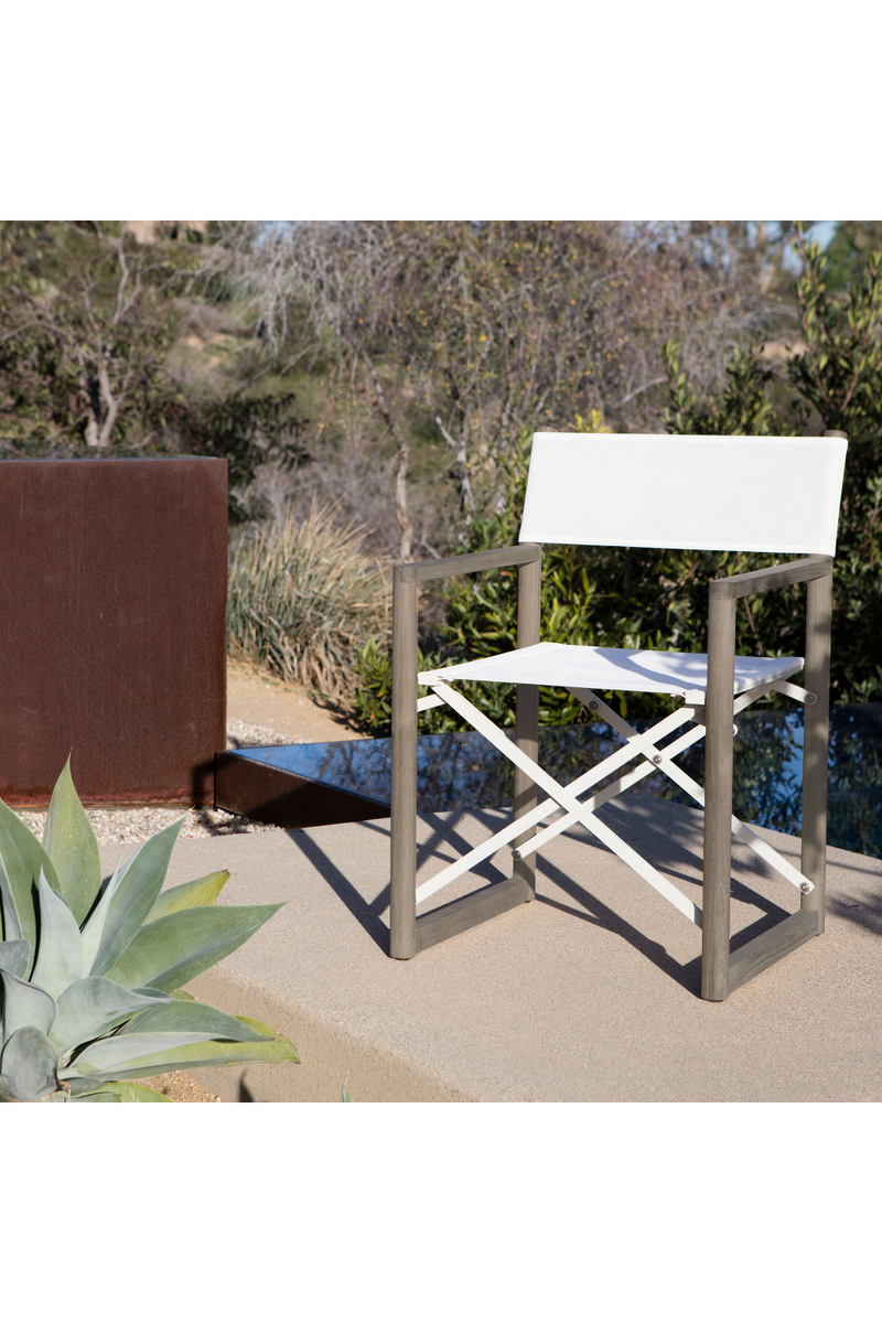 Taupe and White Outdoor Dining Chair | Andrew Martin Harlyn | OROATRADETRADE.com