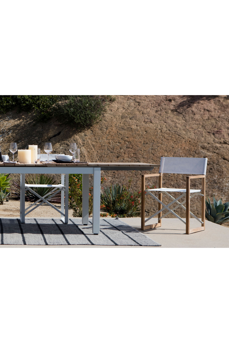 Taupe and White Outdoor Dining Chair | Andrew Martin Harlyn | OROATRADETRADE.com