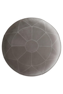 Round Gray Velvet Ottoman | Andrew Martin Wyatt | Oroatrade.com