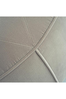 Round Gray Velvet Ottoman | Andrew Martin Wyatt | Oroatrade.com