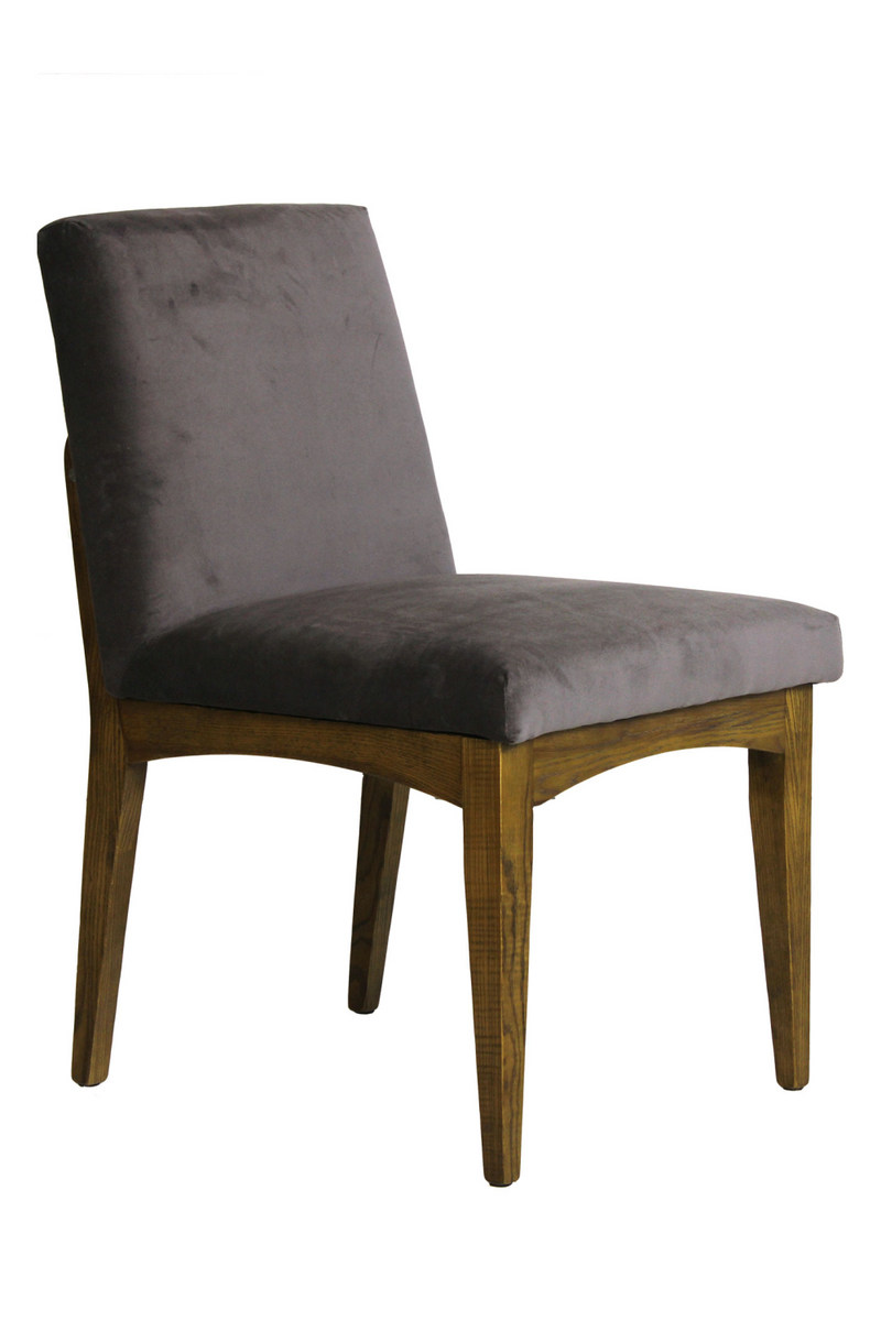 Gray Velvet Upholstered Dining Chair | Andrew Martin Zoe | OROATRADE