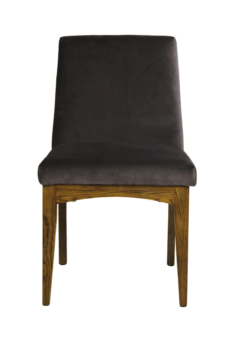 Gray Velvet Upholstered Dining Chair | Andrew Martin Zoe | OROATRADE