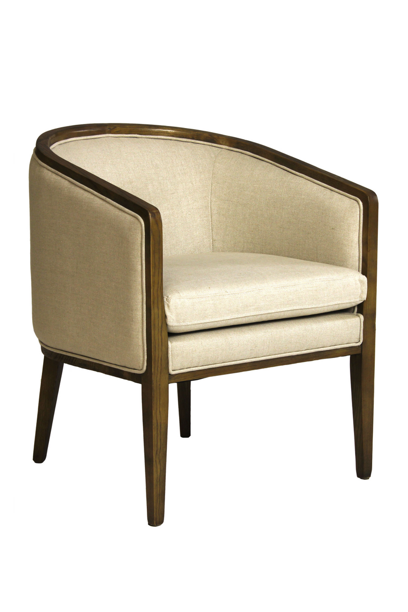 Mid-Century Upholstered Barrel Chair | Andrew Martin | OROATRADE