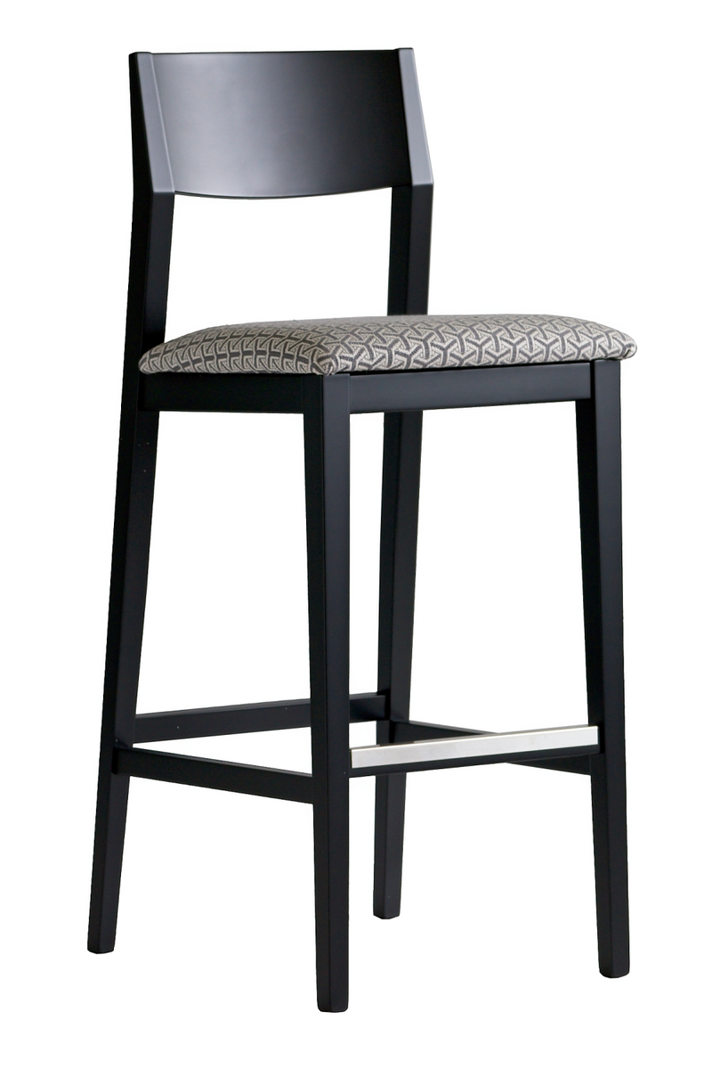 Black Modern Bar Stool | Andrew Martin Sumi | OROATRADE