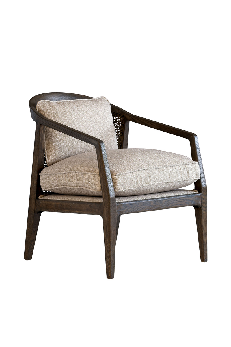 Dark Wooden Frame Cushioned Armchair | Andrew Martin Celine | OROATRADE