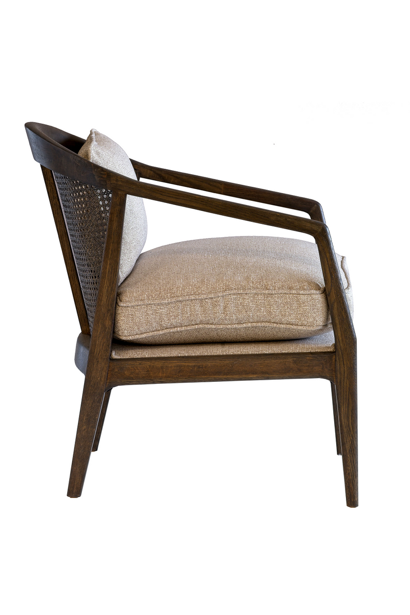 Dark Wooden Frame Cushioned Armchair | Andrew Martin Celine | OROATRADE