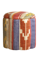 Fabric Upholstered Ottoman | Andrew Martin Daisy | Oroatrade.com