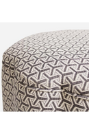 Fabric Upholstered Ottoman | Andrew Martin Daisy | Oroatrade.com