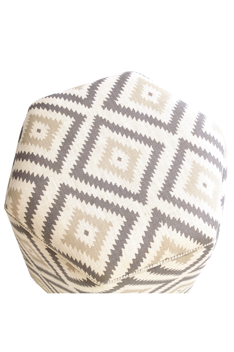 Hexagonal Upholstered Ottoman | Andrew Martin Hexa | OROATRADE