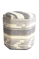 Hexagonal Upholstered Ottoman | Andrew Martin Hexa | Oroatrade