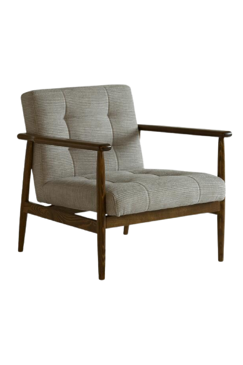 Gray Linen Weave Lounge Armchair | Andrew Martin Roman | Oroatrade.com