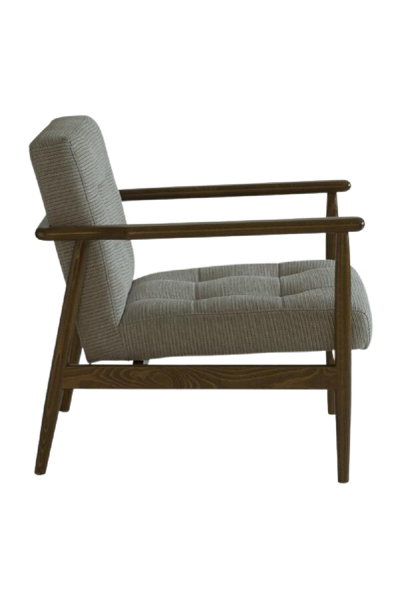 Gray Linen Weave Lounge Armchair | Andrew Martin Roman | Oroatrade.com