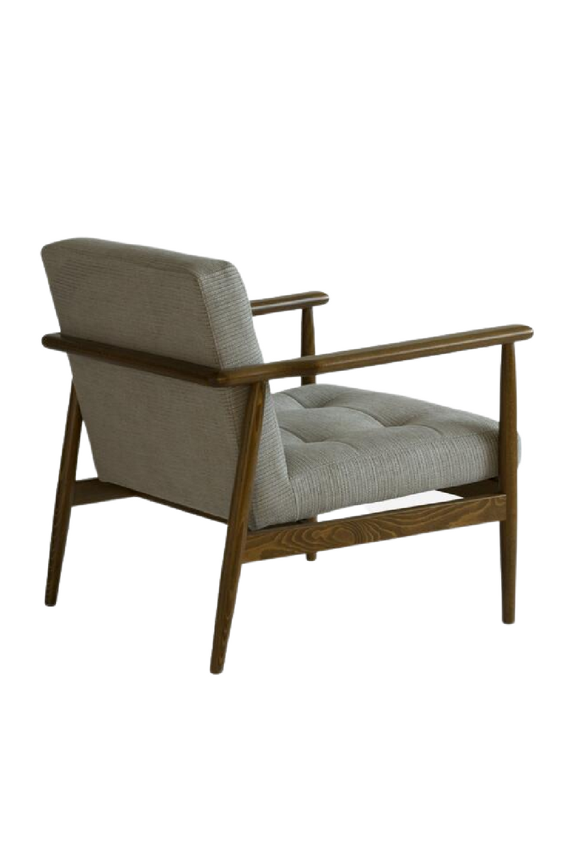 Gray Linen Weave Lounge Armchair | Andrew Martin Roman | Oroatrade.com