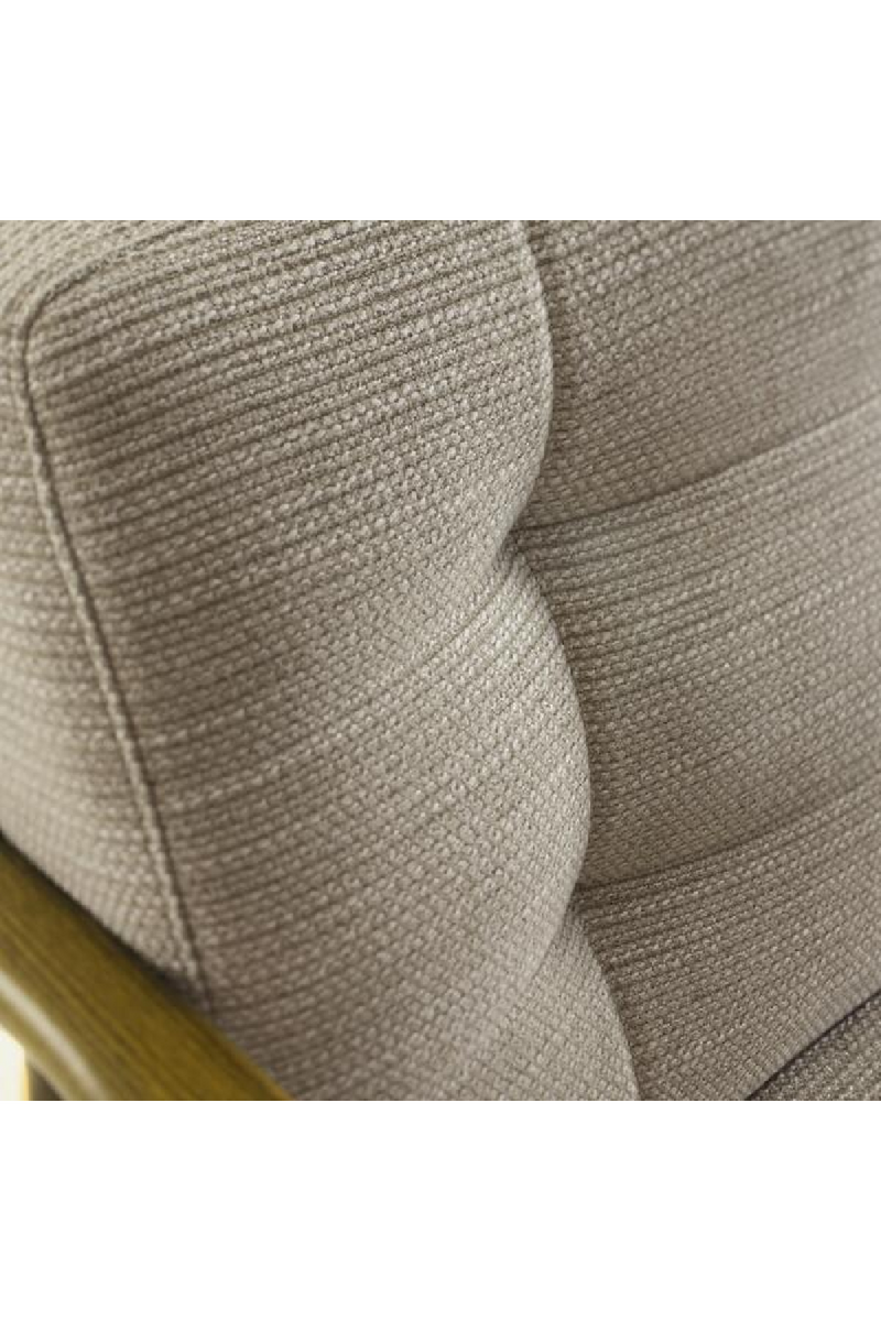 Gray Linen Weave Lounge Armchair | Andrew Martin Roman | Oroatrade.com