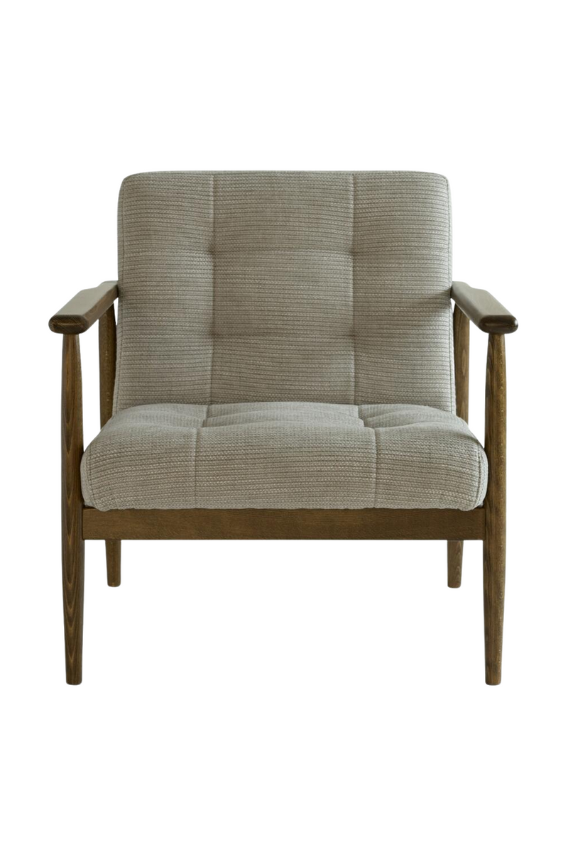 Gray Linen Weave Lounge Armchair | Andrew Martin Roman | Oroatrade.com