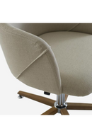 White Linen Swivel Office Chair | Andrew Martin Koda | Oroatrade.com