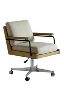 Wood Framed Swivel Officer Chair | Andrew Martin Malik | Oroatrade.com