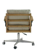 Wood Framed Swivel Officer Chair | Andrew Martin Malik | Oroatrade.com