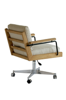 Wood Framed Swivel Officer Chair | Andrew Martin Malik | Oroatrade.com