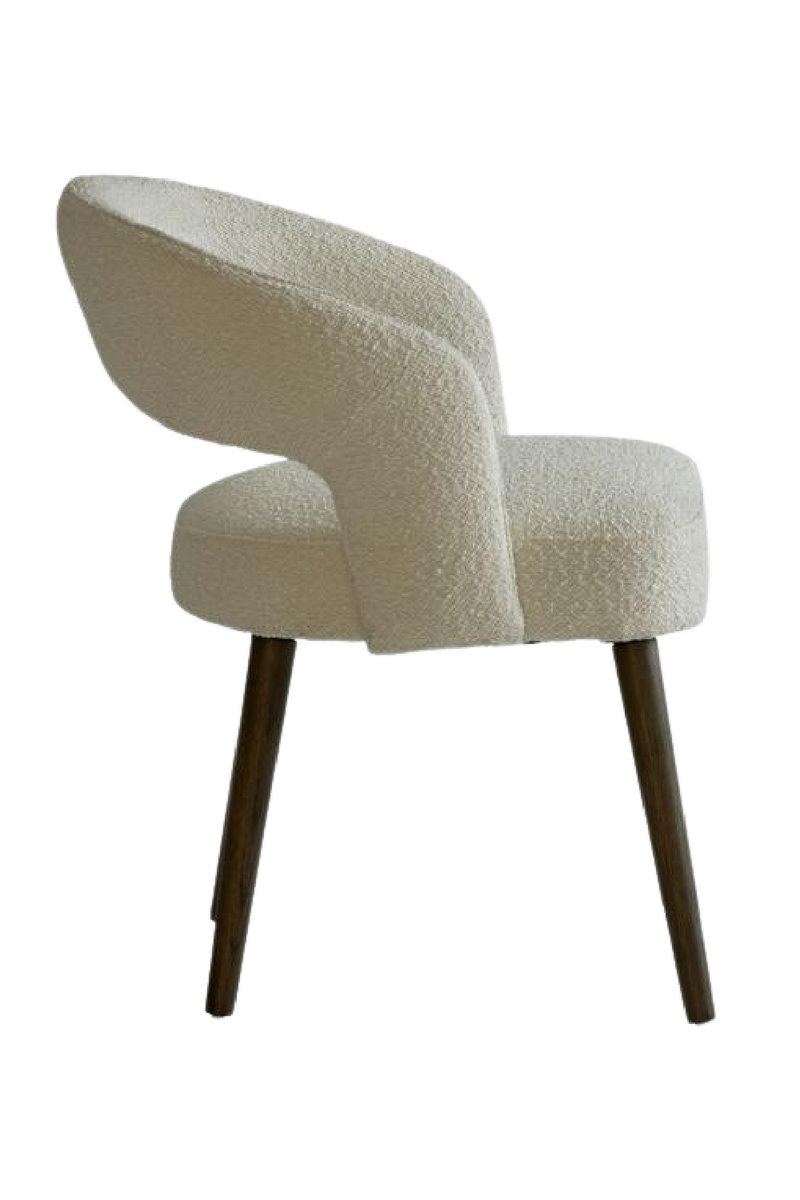 White Bouclé Dining Chair | Andrew Martin Franco | Oroatrade.com