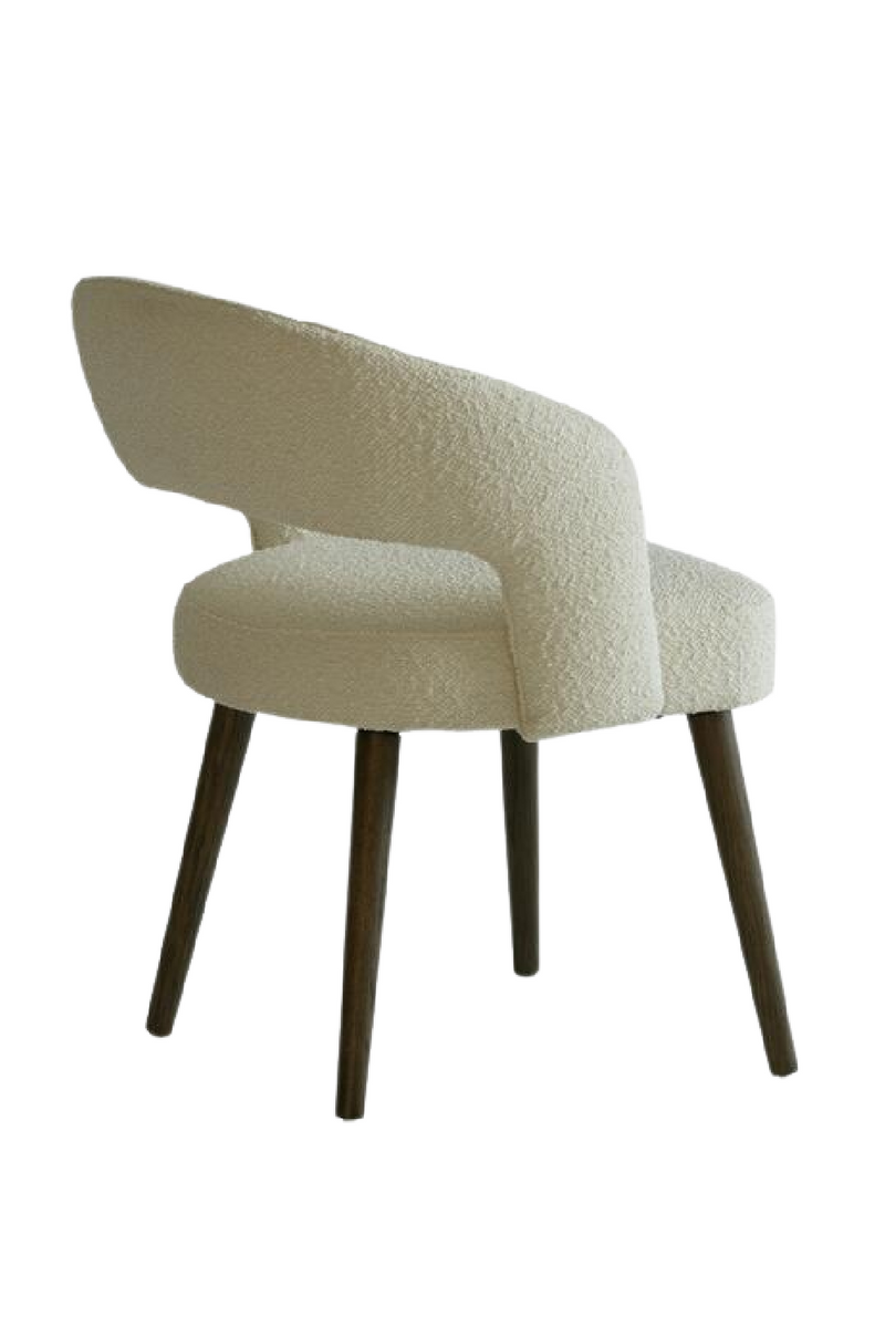 White Bouclé Dining Chair | Andrew Martin Franco | Oroatrade.com