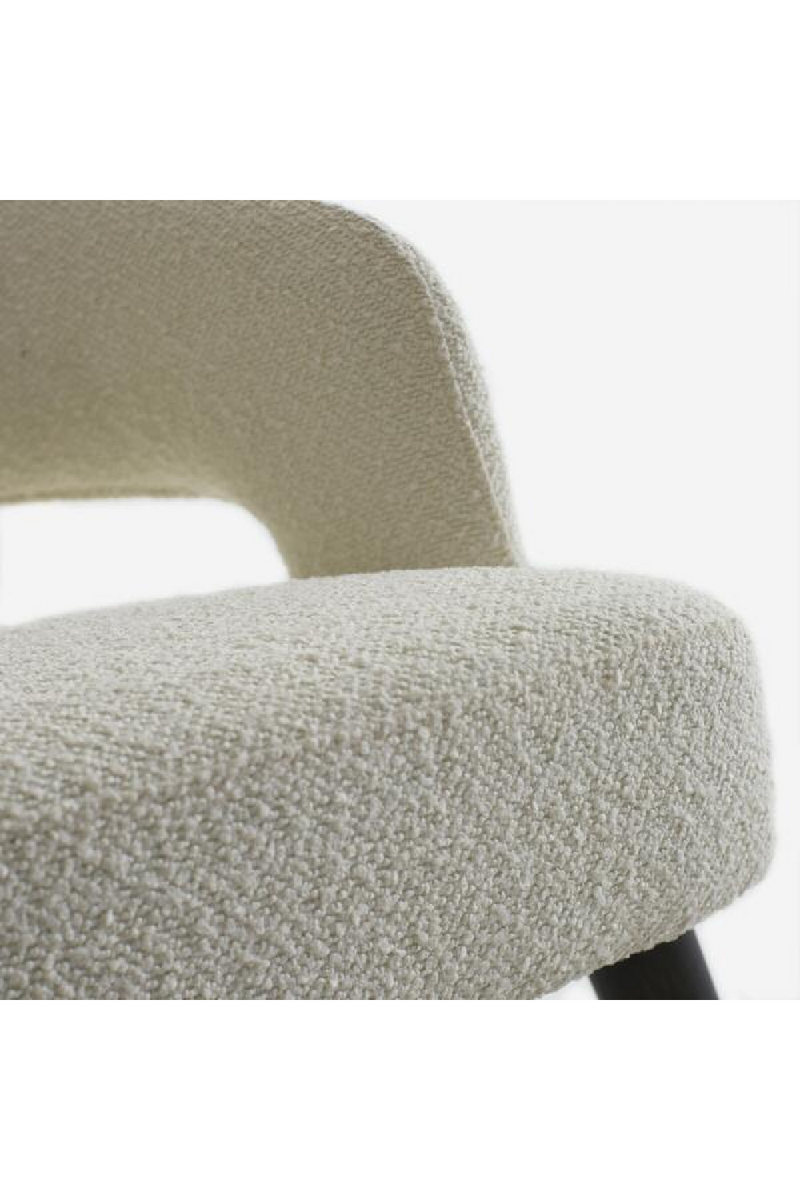 White Bouclé Dining Chair | Andrew Martin Franco | Oroatrade.com