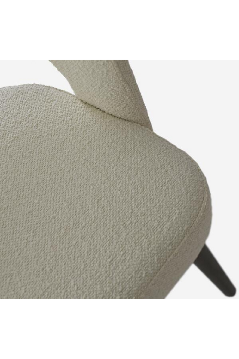 White Bouclé Dining Chair | Andrew Martin Franco | Oroatrade.com