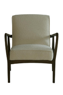 White Bouclé Occasional Armchair | Andrew Martin Dario | Oroatrade.com