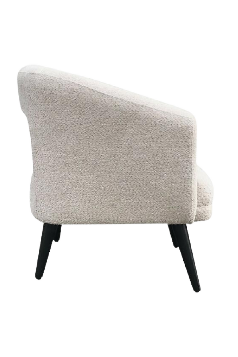 White Bouclé Weave Armchair | Andrew Martin Buco | Oroatrade.com