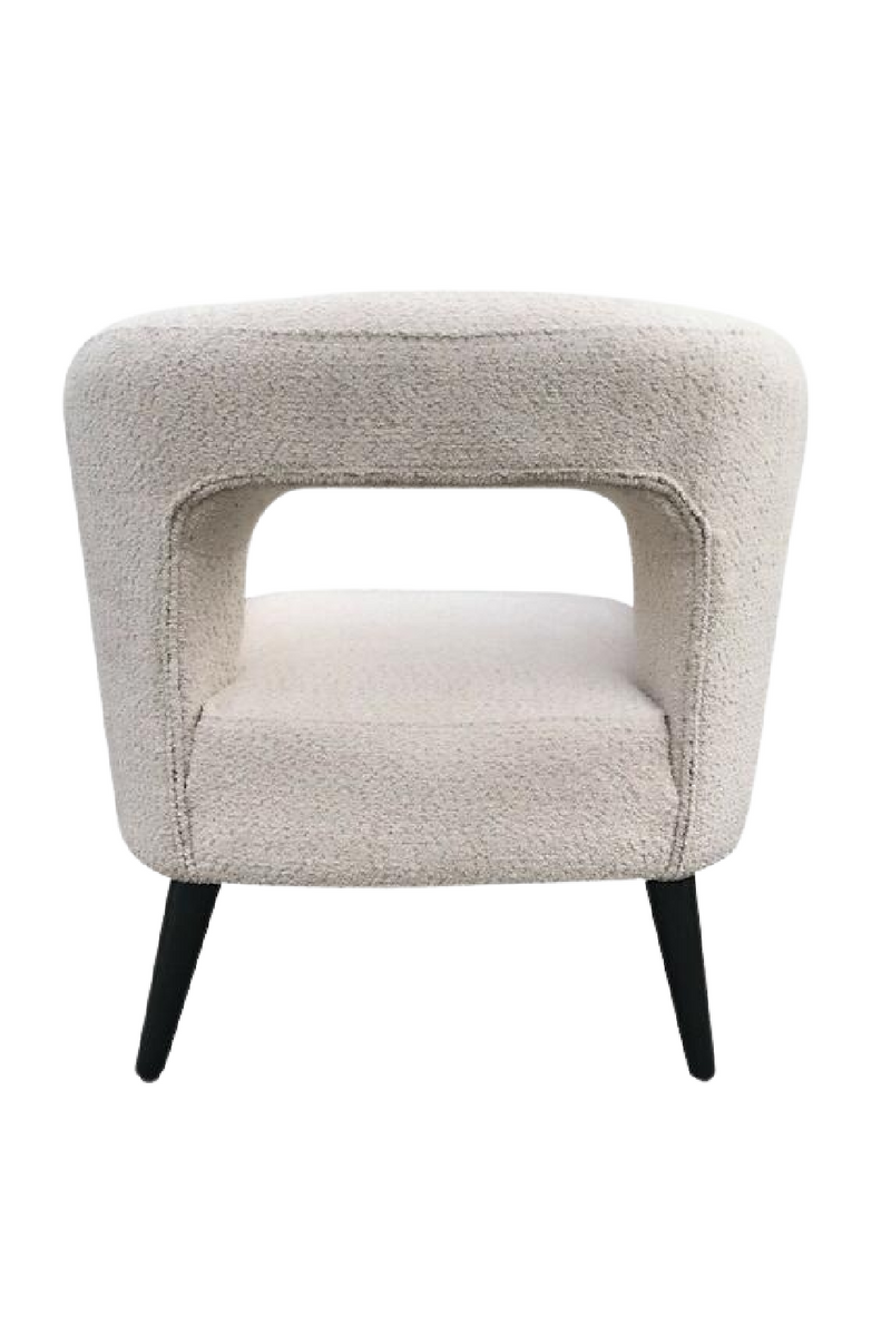 White Bouclé Weave Armchair | Andrew Martin Buco | Oroatrade.com