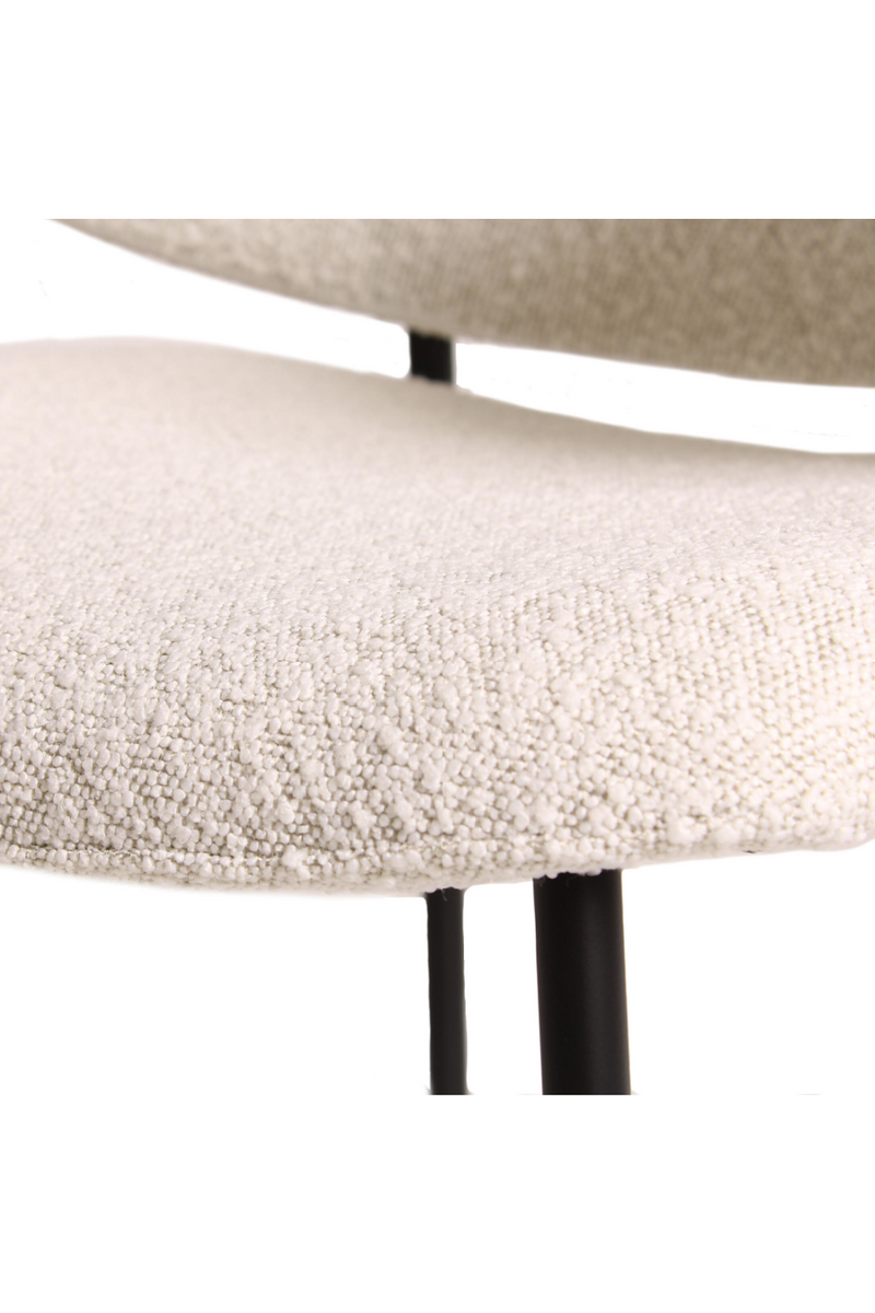 Winged Back Bouclé Dining Chair | Andrew Martin Beso | Oroatrade.com