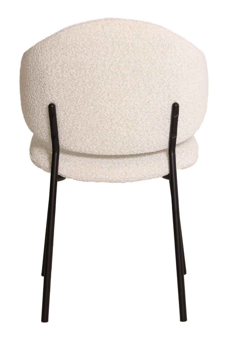 Winged Back Bouclé Dining Chair | Andrew Martin Beso | Oroatrade.com