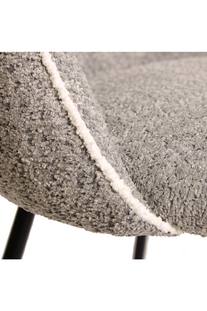 Gray Chenille Upholstered Dining Chair | Andrew Martin Colina | Oroatrade.com