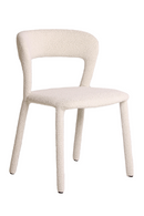 White Bouclé Dining Chair | Andrew Martin Mian | Oroatrade.com