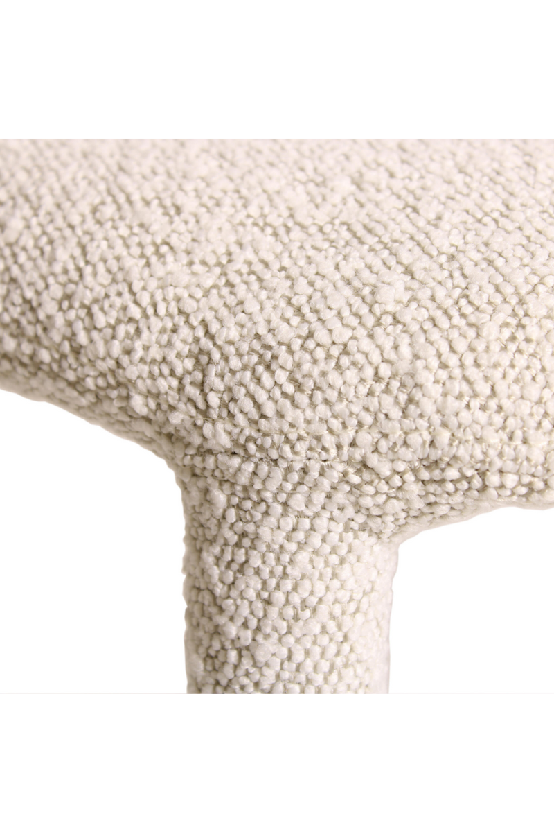 White Bouclé Dining Chair | Andrew Martin Mian | Oroatrade.com