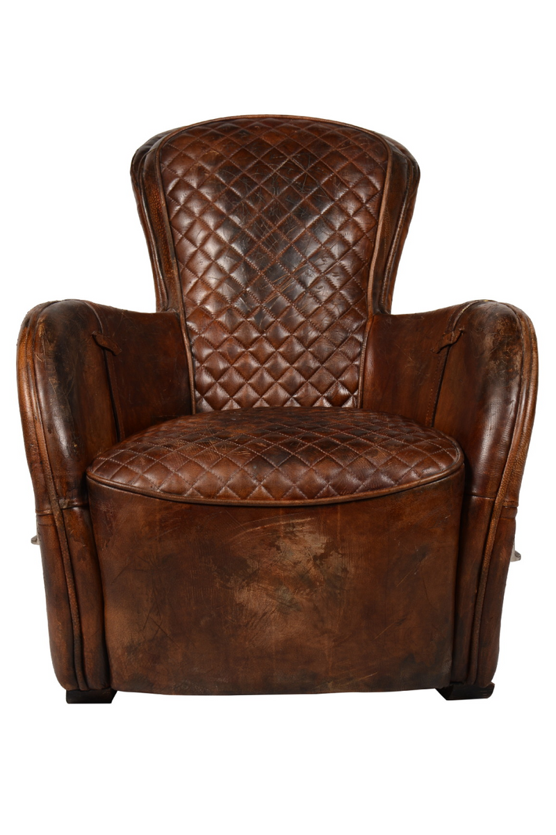 Brown Leather Equestarian Lounge Chair | Andrew Martin Saddle | Oroatrade.com