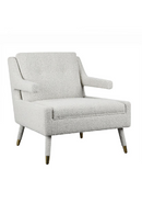 Gray Bouclé Retro Armchair | Andrew Martin Templar | Oroatrade.com