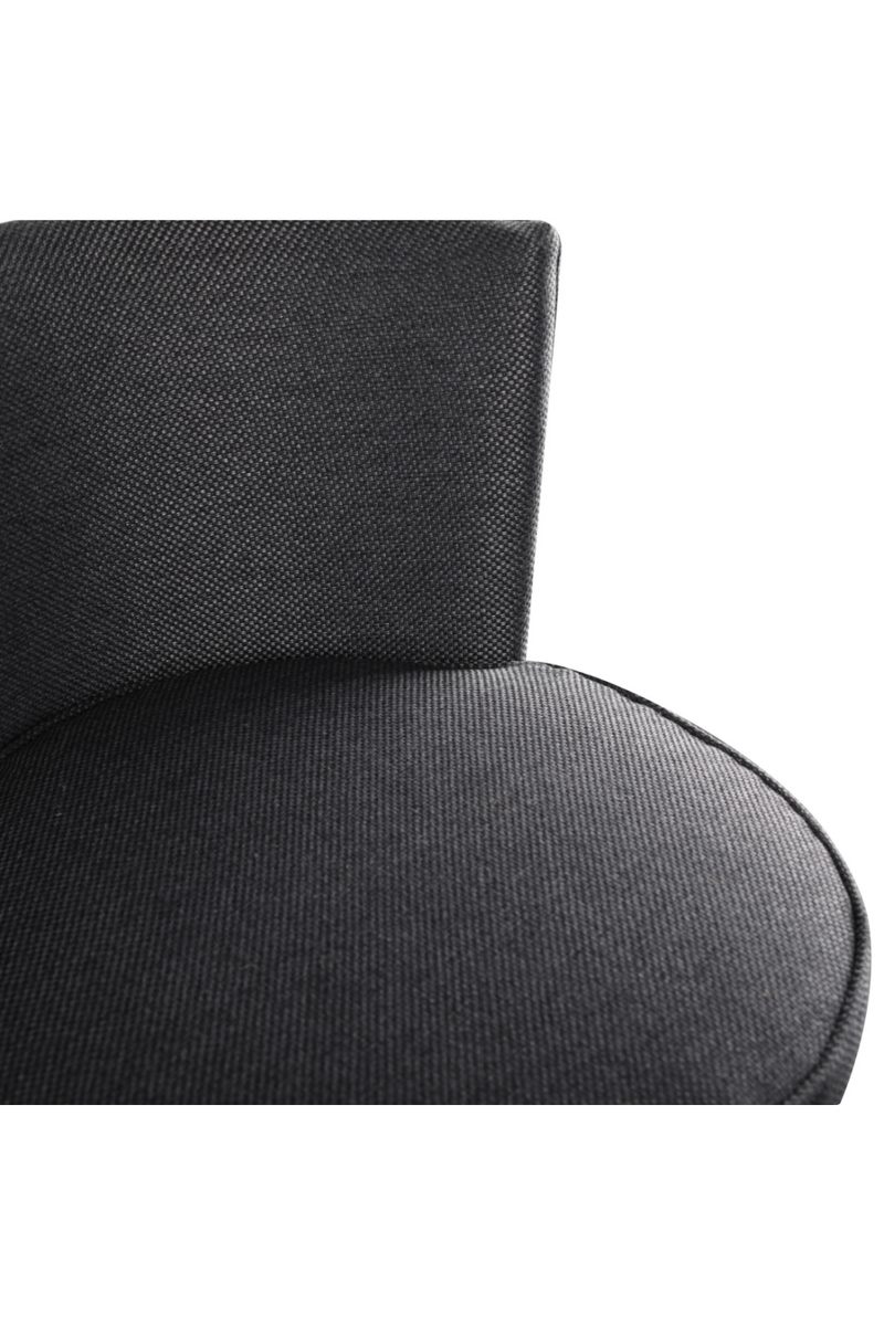 Gray Upholstered Swivel Bar Stool | Andrew Martin Povis | Oroatrade.com