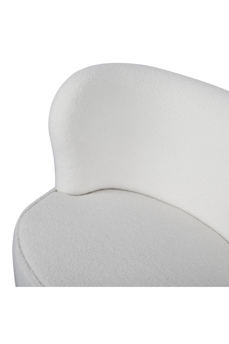 Cream Bouclé Swivel Cocktail Chair | Andrew Martin Dorothy | Oroatrade.com