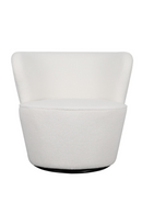 Cream Bouclé Swivel Cocktail Chair | Andrew Martin Dorothy | Oroatrade.com