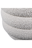 Cream Bouclé Round Ottoman | Andrew Martin Dura | Oroatrade.com