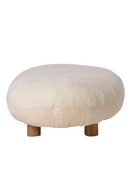 Pebble-Shaped Sheepskin Footstool | Andrew Martin Sivan | Oroatrade.com