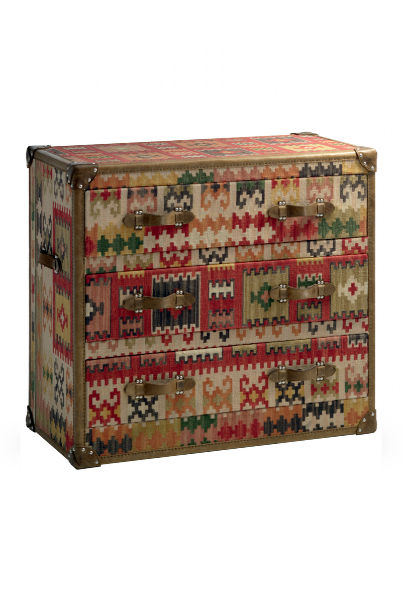 Kilim Upholstered Chest of Drawers | Andrew Martin Howard | OROATRADE