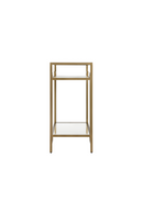 Gold Framed Geometric Console Table | Andrew Martin Architect | OROATRADE