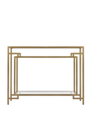 Gold Framed Geometric Console Table | Andrew Martin Architect | OROATRADE