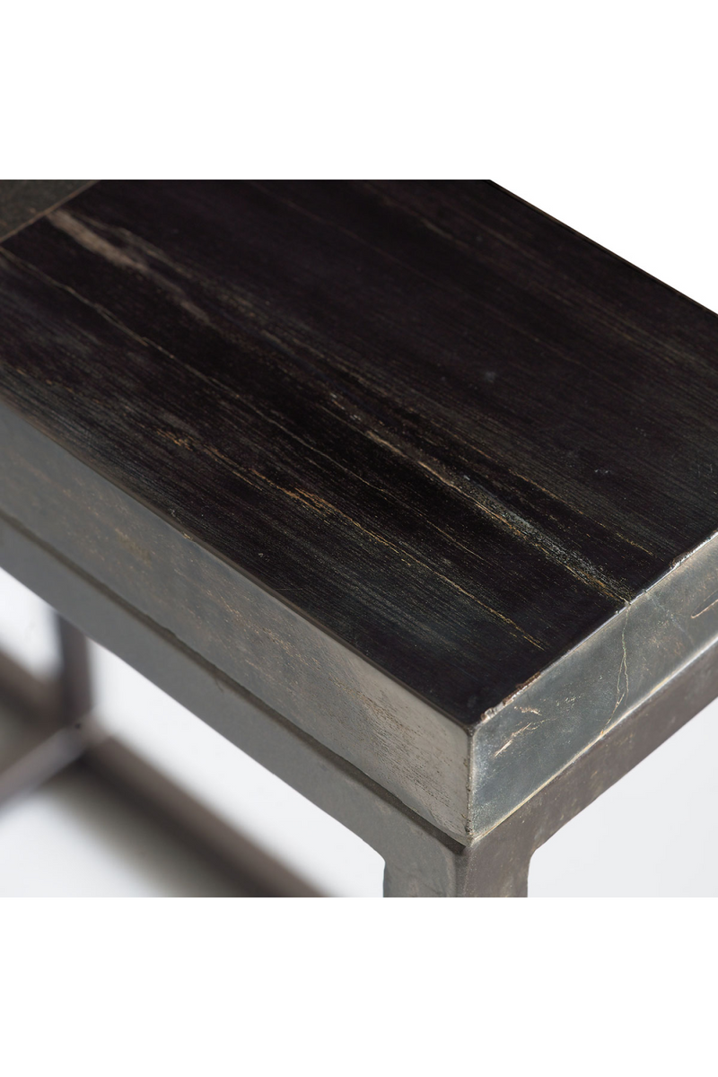 Black Petrified Wood Console Table | Andrew Martin Raife | OROATRADETRADE.com