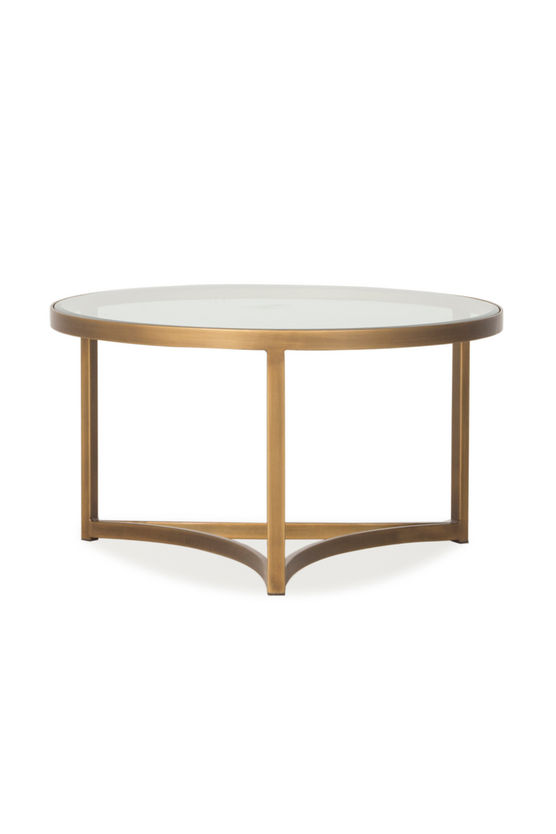 White Glass Top Coffee Table - M | Andrew Martin Sundance | OROATRADE