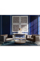 Cream Shagreen with Undershelf Coffee Table | Andrew Martin | OROATRADE